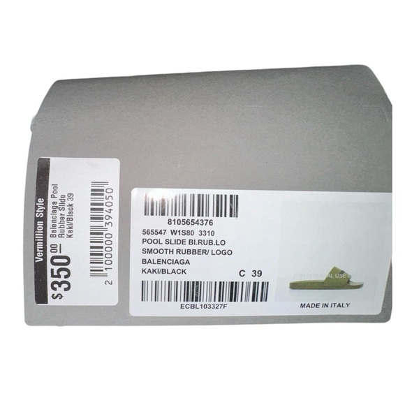 Balenciaga Pool slides kaki/black - Picture 7 of 11